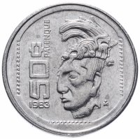 Купить Мексика 50 центаво 1983 год (Культура Паленке)
