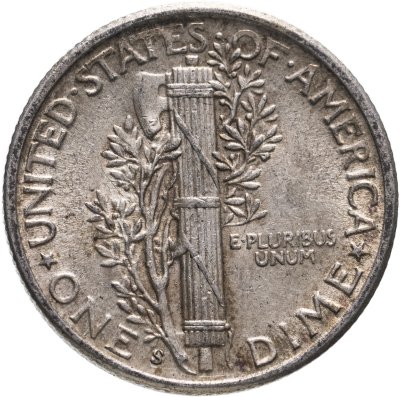 купить США 10 центов (дайм, one dime) 1944 Mercury Dime (дайм «Меркурий»)