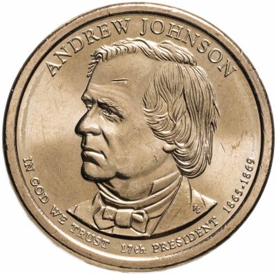 купить США 1 dollar (доллар) 2011 Эндрю Джонсон (17-й президент США)