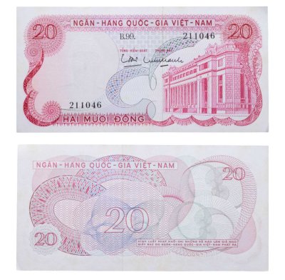 купить Южный Вьетнам - 20 донг 1969 Pick 24a