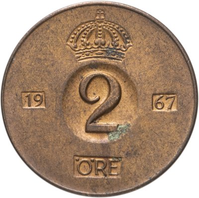 купить Швеция 2 эре (ore) 1967