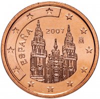 Купить Испания 2 цента (cents) 2007