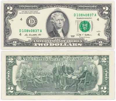 купить США 2 доллара 2009 (Pick 530a) D-Кливленд