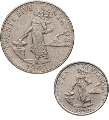 купить Филиппины набор монет 1958-1966 (2 штуки)