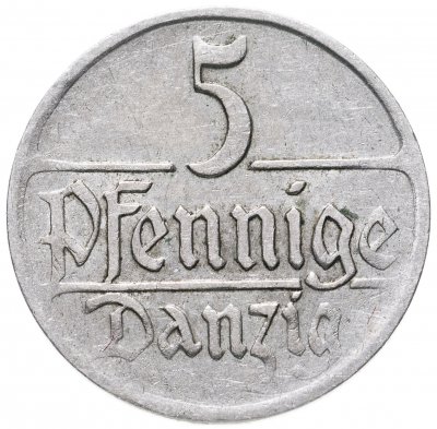 купить Данциг 5 пфеннигов (pfennig) 1923