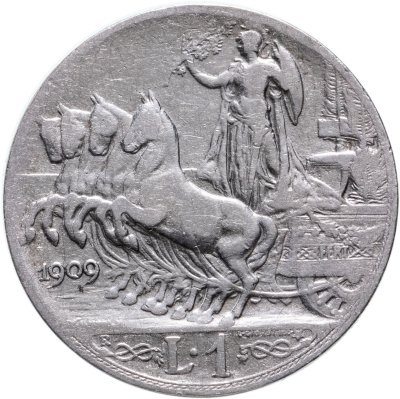 купить Италия 1 лира (lira) 1909