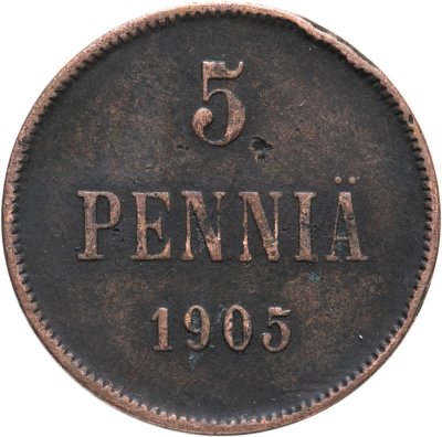 купить 5 пенни (pennia) 1905