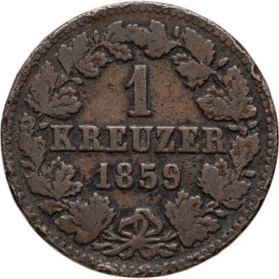 купить Германия, Герцогство Нассау 1 крейцер 1859