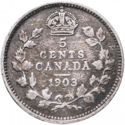 купить Канада 5 центов (cents) 1903 Без отметки монетного двора