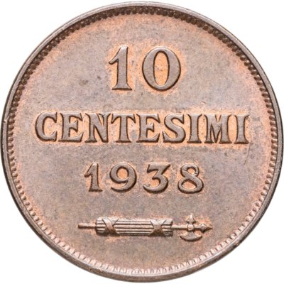 купить Сан-Марино 10 чентезимо (centesimi) 1938