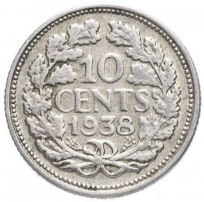 купить Нидерланды 10 центов (cents) 1938