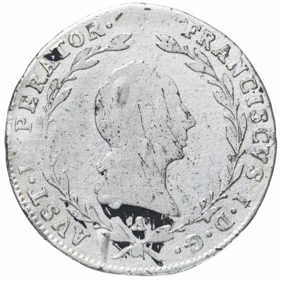 купить Австрия 5 крейцеров (kreuzer) 1820 A знак монетного двора "A" - Вена