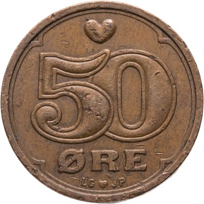 купить Дания 50 эре 1992