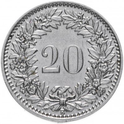 купить Швейцария 20 раппенов 1938