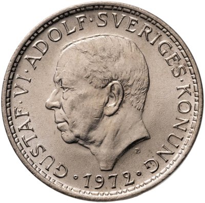купить Швеция 5 крон 1972
