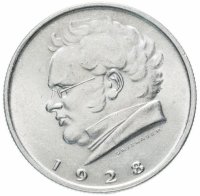 Купить Австрия 2 шиллинга (shillings) 1928 "100 лет со дня смерти Франца Шуберта"