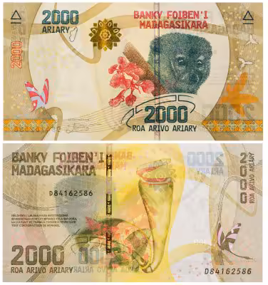 купить Мадагаскар 2000 ариари 2017 (Pick 101с) Новая подпись
