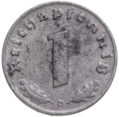 купить Германия Третий Рейх 1 рейхспфенниг 1940 D