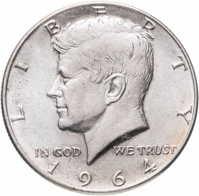 купить США 50 центов (1/2 доллара, half dollar) 1964 "Kennedy Half Dollar - Кеннеди"