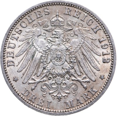 купить Германская империя (Пруссия) 3 марки (mark) 1912