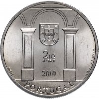 Купить Португалия 2,5 евро (euro) 2010 Площадь Пако