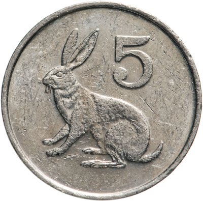 купить Зимбабве 5 центов (cents) 1997-1999