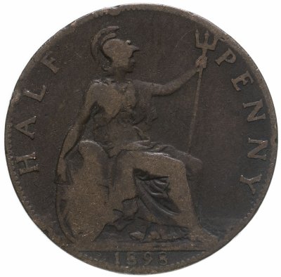 купить Великобритания 1/2 пенни (penny) 1898