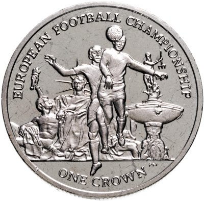 купить Остров Мэн 1 крона (crown) 2012 "Чемпионат Европы по футболу 2012, Польша-Украина"