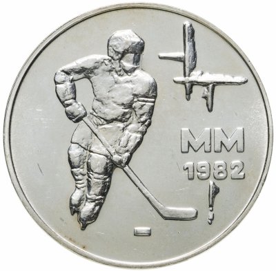 купить Финляндия 50 марок (markkaa) 1982 "Чемпионат мира по хоккею"