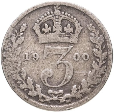 купить Великобритания 3 пенса (pence) 1900