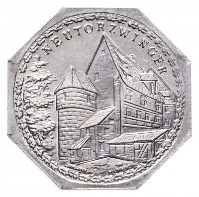 купить Германия, Нюрнберг 20 пфеннигов 1921 "Neutorzwinger" (трамвайный жетон)