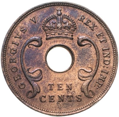 купить Британская Восточная Африка 10 центов (cents) 1922