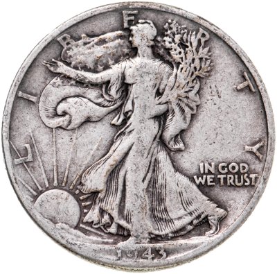 купить США 50 центов (1/2 доллара, half dollar) 1943 "Walking Liberty Half Dollar"