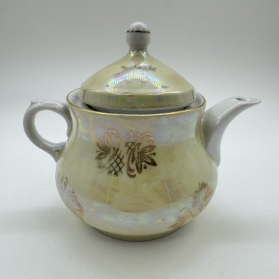 купить Чайник заварочный с цветочным декором (крышка в подборе), фарфор, деколь, золочение, Spezial Eisenberg Porzellan (SEP), ГДР, 1973-1976 гг.