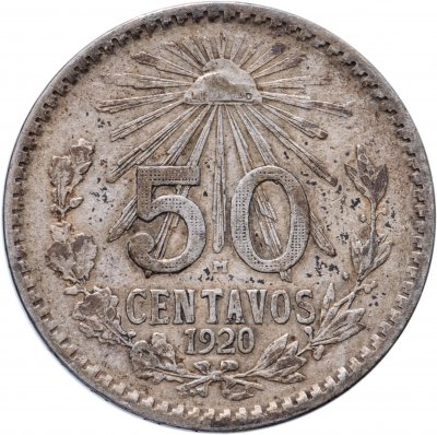купить Мексика 50 сентаво (centavos) 1920