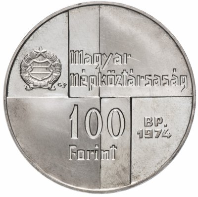 купить Венгрия 100 форинтов (forint) 1974 "50 лет Национальному банку"