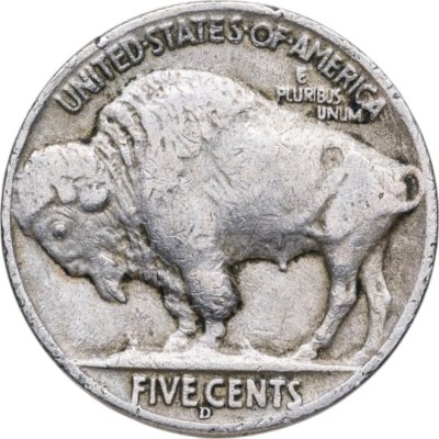 купить США 5 центов (cents) 1936 D Buffalo Nickel Знак монетного двора: "D" - Денвер