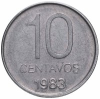 Купить Аргентина 10 сентаво (centavos) 1983