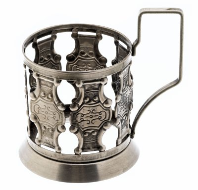 купить Подстаканник "Латы", мельхиор, завод "Плутон", СССР, 1970-1980 гг.