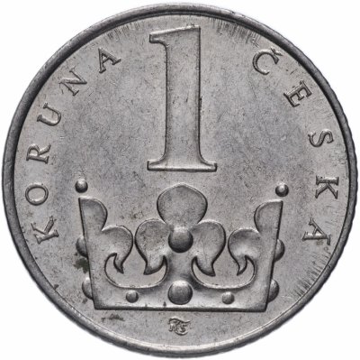 купить Чехия 1 крона (koruna) 1993-2019, случайная дата