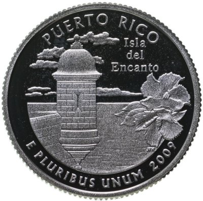 купить США 25 центов (квотер, 1/4 доллара, quarter dollar) 2009 Пуэрто-Рико