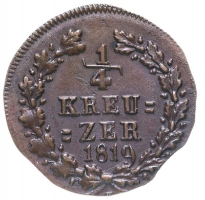 купить Германия, Нассау 1\4 крейцера 1819