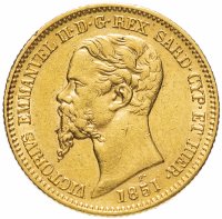 Купить Италия 20 лир (lire) 1851