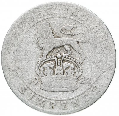 купить Великобритания 6 пенсов (pence) 1922