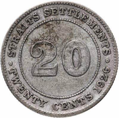 купить Стрейтс Сетлментс 20 центов (cents) 1926