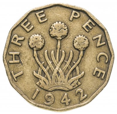 купить Великобритания 3 пенса (pence) 1942