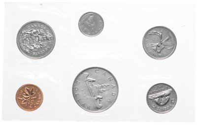 купить Канада набор из 6 монет 1975 в запайке