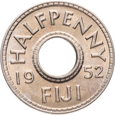 купить Фиджи 1/2 пенни (penny) 1952