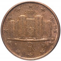 купить Италия 1 цент (cent) 2002-2019