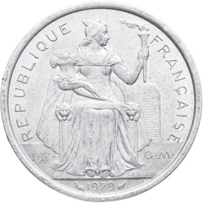 купить Французская Полинезия 2 франка (francs) 1979